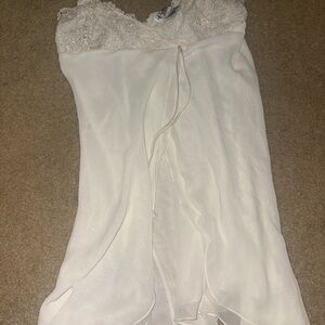 Vintage 90s Ivy & Annabelle Intimates Sheer Shiny Slip Nightgown Size S Nightie